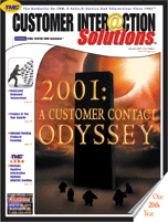 January 2001 Customer Inter@ctions Solutions Magazine