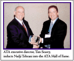 Nadji Tehrani Accepts ATA Award